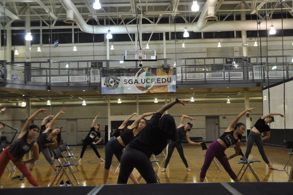 Group Exercise Mashup class on Multipurpose Court 1