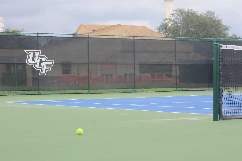 UCF RWC Tennis Complex (showing UCF logo and blue courts)